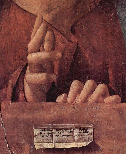 Antonello da Messina Salvator mundi
